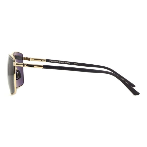 A0937Z New PORSCHE DESIGN Gold Square P8973 D Sunglasses Women - Picture 3 of 4